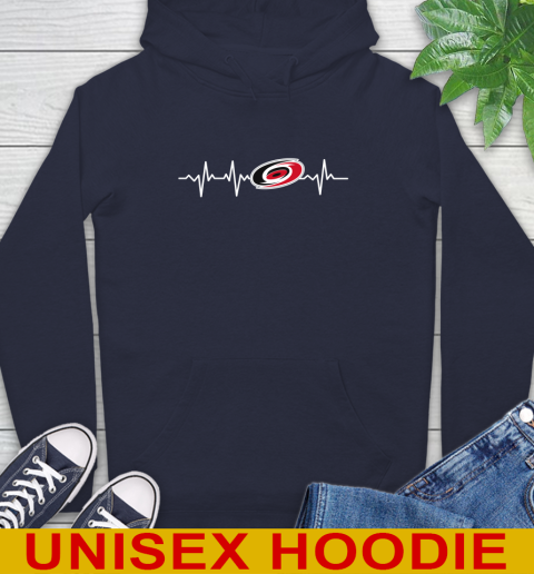 Carolina Hurricanes NHL Hockey Heart Beat Shirt Hoodie 3