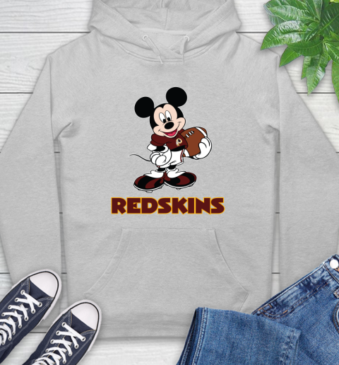 NFL Football Washington Redskins Cheerful Mickey Mouse Shirt Hoodie 6