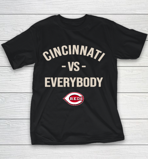 Cincinnati Reds Vs Everybody Youth T-Shirt