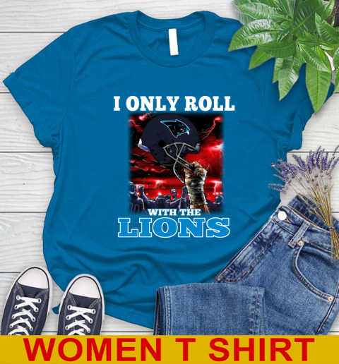 Carolina Panthers NFL Football I Only Roll With My Team Sports Women's T-Shirt 8