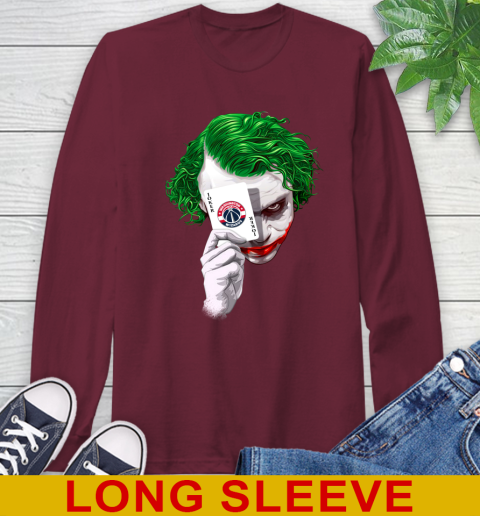 Washington Wizards NBA Basketball Joker Card Shirt Long Sleeve T-Shirt 7