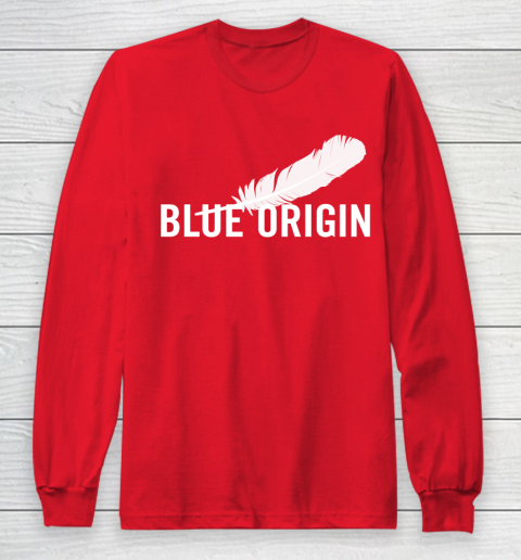 Blue Origin  All White Long Sleeve T-Shirt 7
