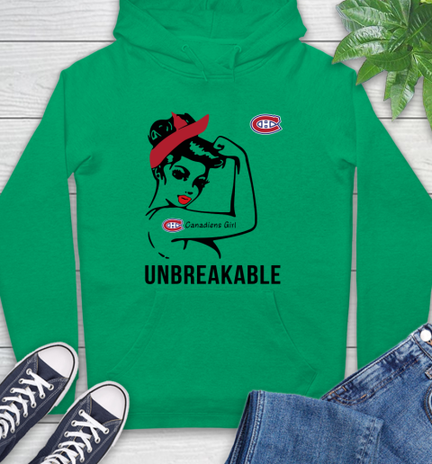 NHL Montreal Canadiens Girl Unbreakable Hockey Sports Hoodie 5
