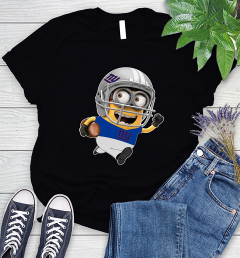 NFL New York Giants Minions Disney Football Sports Women's T-Shirt 2