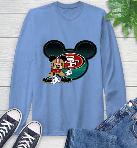 NFL San Francisco 49ers Mickey Mouse Disney Football T Shirt Long Sleeve T-Shirt 11