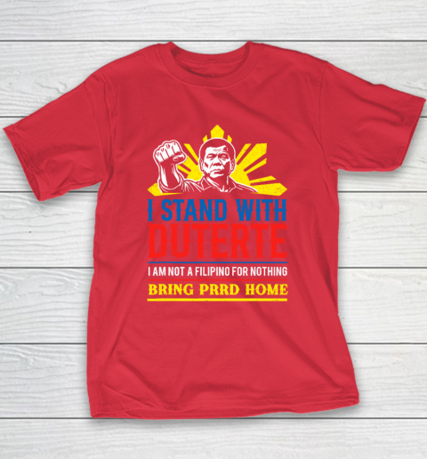 Support Duterte – Stand with Duterte Against ICC Charges Youth T-Shirt 7