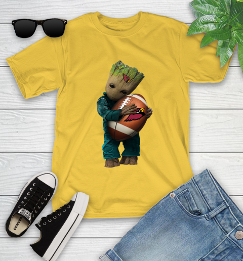 NFL Groot Guardians Of The Galaxy Football Sports Arizona Cardinals Youth T-Shirt 8