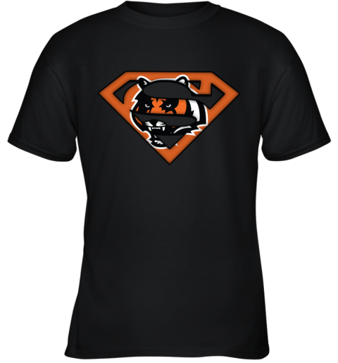 We Are Undefeatable The Cincinnati Bengals x Superman NFL Youth T-Shirt