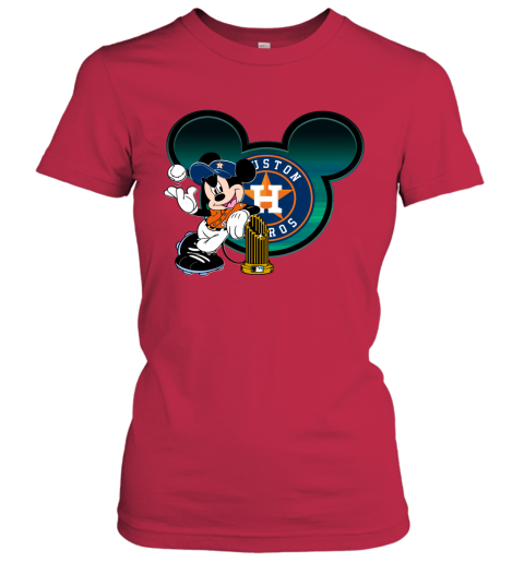 MLB Houston Astros The Commissioner's Trophy Mickey Mouse Disney Baseball T  Shirt - Rookbrand