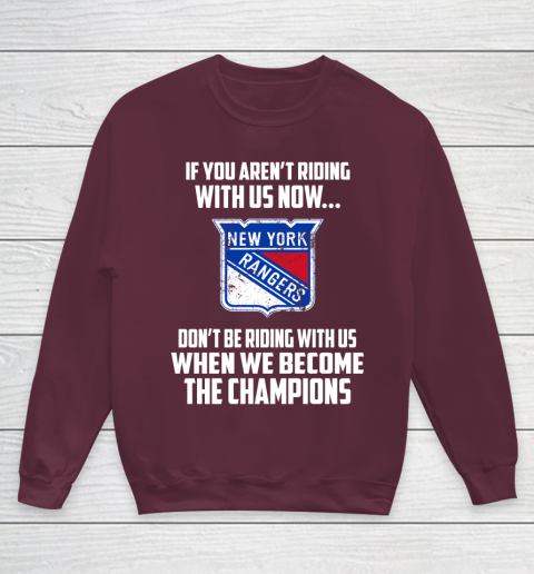 NHL New York Rangers Hockey We Become The Champions Youth Sweatshirt 4