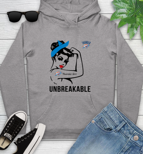 NBA Oklahoma City Thunder Girl Unbreakable Basketball Sports Youth Hoodie 4