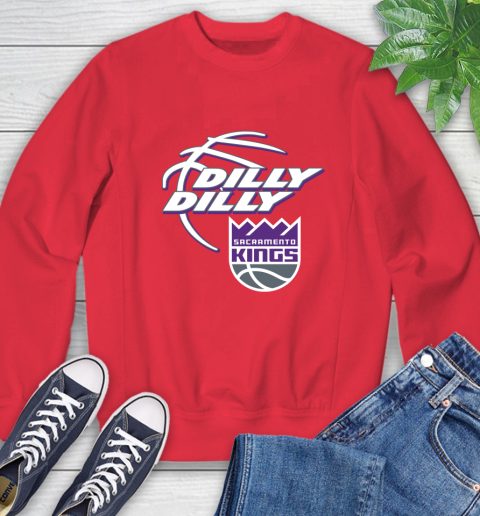 NBA Sacramento Kings Dilly Dilly Basketball Sports Sweatshirt 10