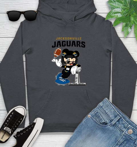 NFL Jacksonville Jaguars Mickey Mouse Disney Super Bowl Football T Shirt Youth Hoodie 8