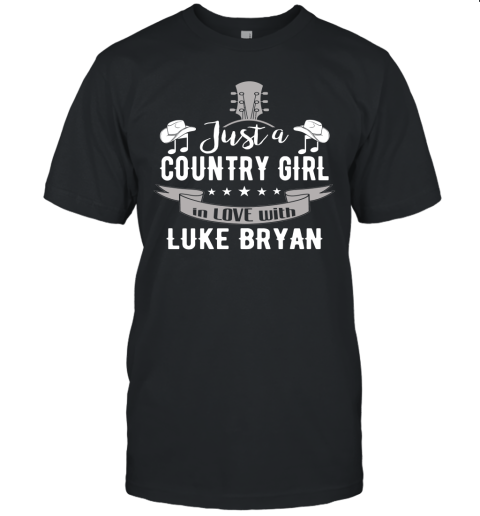 Just A Country Girl In Love With Luke Bryan Shirts