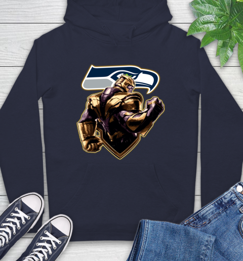 NFL Thanos Avengers Endgame Football Sports Seattle Seahawks Hoodie 4