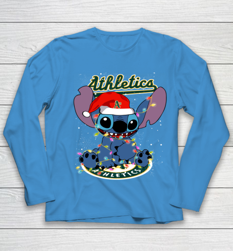 Oakland Athletics MLB noel stitch Baseball Christmas Youth Long Sleeve 4