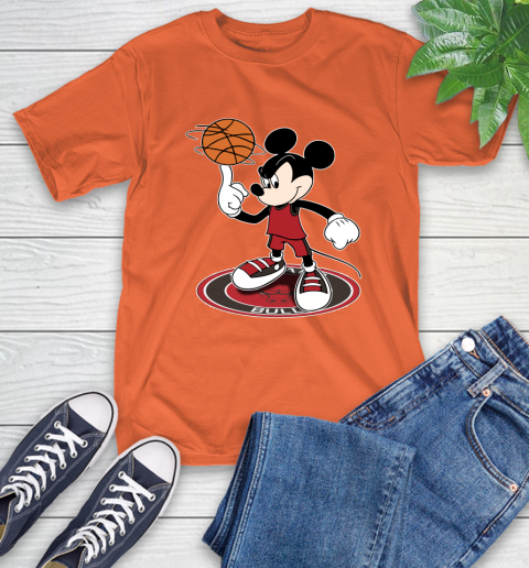 NBA Basketball Chicago Bulls Cheerful Mickey Disney Shirt T-Shirt 5