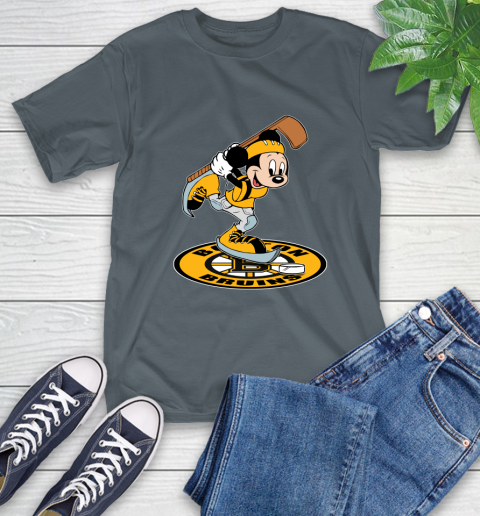 NHL Hockey Boston Bruins Cheerful Mickey Disney Shirt T-Shirt 7
