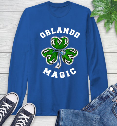 NBA Orlando Magic Three Leaf Clover St Patrick's Day Basketball Sports Long Sleeve T-Shirt 10
