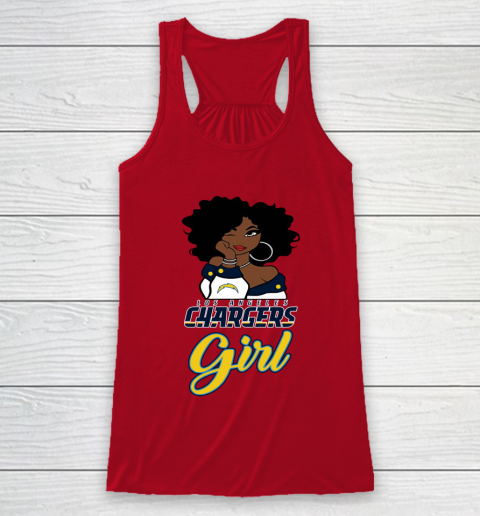 Los Angeles Chargers Girl NFL Racerback Tank 5