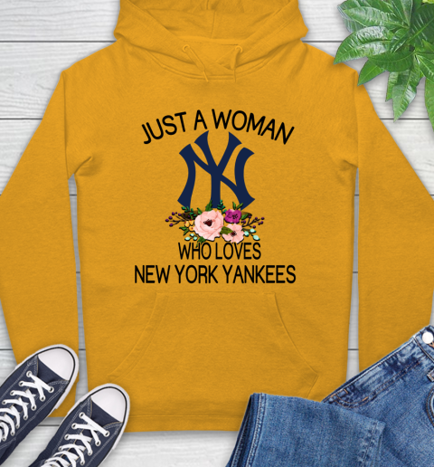 MLB Just A Woman Who Loves New York Yankees Baseball Sports Hoodie 2