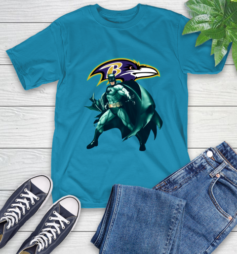 NFL Batman Football Sports Baltimore Ravens T-Shirt 8