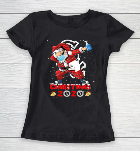 Chicago White Sox Funny Santa Claus Dabbing Christmas 2020 MLB Women's T-Shirt