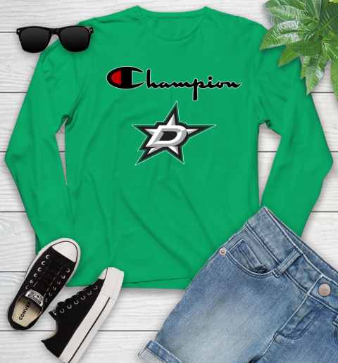 NHL Hockey Dallas Stars Champion Shirt Youth Long Sleeve 4