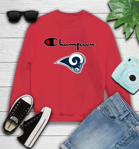 NFL Football Los Angeles Rams Champion Shirt Youth Sweatshirt 5
