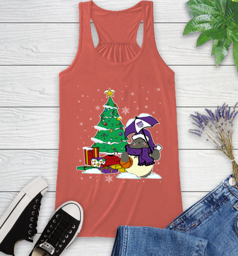 Sacramento Kings NBA Basketball Cute Tonari No Totoro Christmas Sports Racerback Tank 3