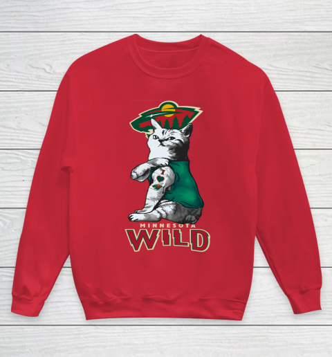 NHL My Cat Loves Minnesota Wild Hockey Youth Sweatshirt 7