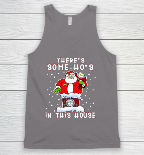 Los Angeles Chargers Christmas There Is Some Hos In This House Santa Stuck In The Chimney NFL Tank Top 6