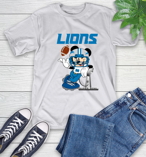NFL Detroit Lions Mickey Mouse Disney Super Bowl Football T Shirt T-Shirt 24