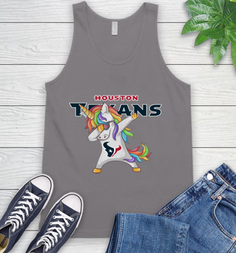 Houston Texans NFL Football Funny Unicorn Dabbing Sports Tank Top 7