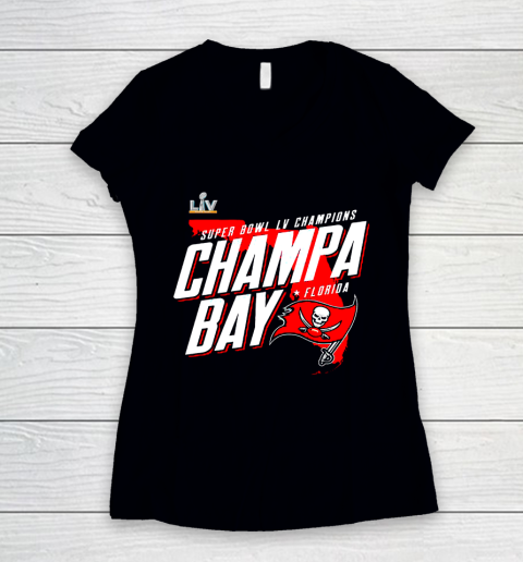 Champa Bay Tampa Bay Buccaneers Super Bowl LV Champions Women's V-Neck T-Shirt