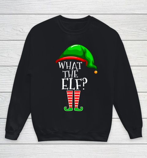 What The Elf Group Matching Family Christmas Gift Outfit Youth Sweatshirt