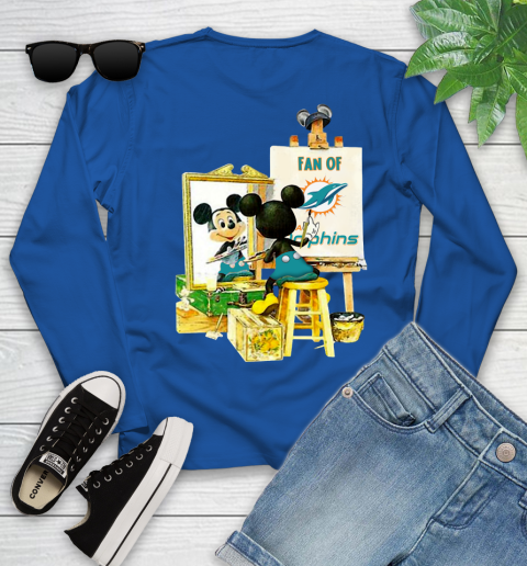 NFL Football Miami Dolphins Mickey Drawing Shirt 121