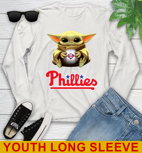 MLB Baseball Philadelphia Phillies Star Wars Baby Yoda Shirt 133