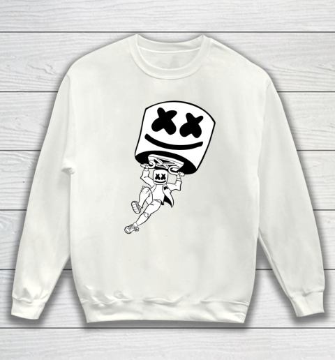 Funny Marshmallow Dancing DJ Music shirt Love Gift Christmas Sweatshirt