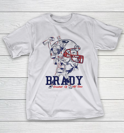Tom Brady New England Patriots Greatest Of All Time T Shirt Tee For Sports