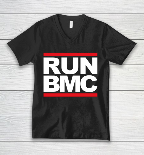 Run BMC Bike Cycling Life Funny V-Neck T-Shirt