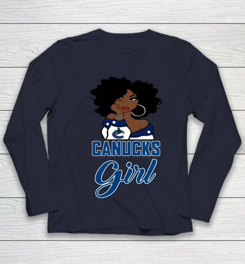 Vancouver Canucks Girl NHL Youth Long Sleeve 3