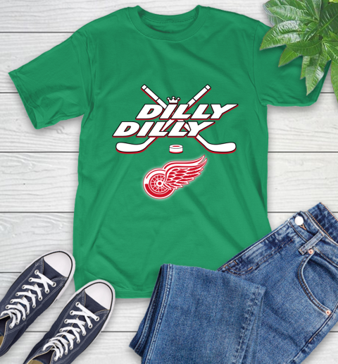 NHL Detroit Red Wings Dilly Dilly Hockey Sports T-Shirt 7