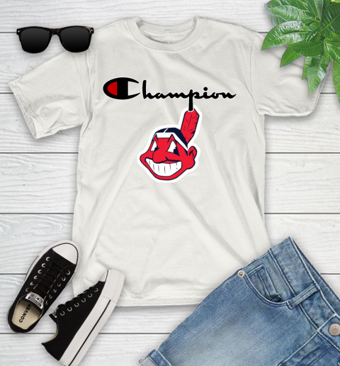 MLB Baseball Cleveland Indians Champion Shirt Youth T-Shirt