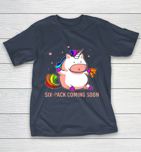 Unicorn Six Pack Funny Cute Shirt Coming Soon Fat Unicorn T-Shirt 3