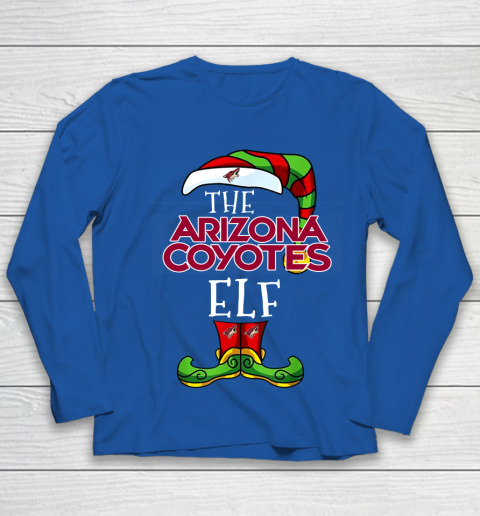 Arizona Coyotes Christmas ELF Funny NHL Youth Long Sleeve 7