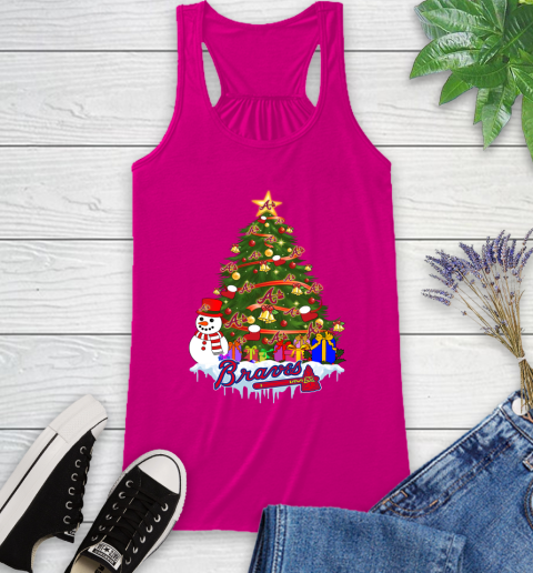 Atlanta Braves Merry Christmas MLB Baseball Sports Racerback Tank 8