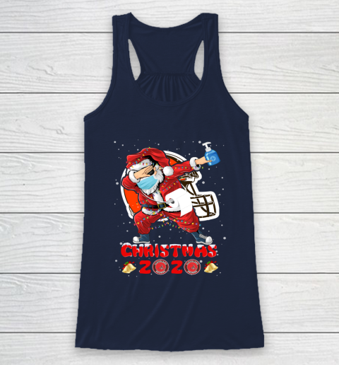 Cleveland Browns Funny Santa Claus Dabbing Christmas 2020 NFL Racerback Tank 8