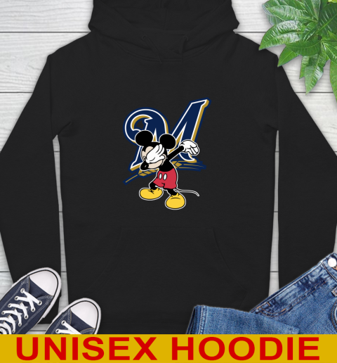 Milwaukee Brewers MLB Baseball Dabbing Mickey Disney Sports Hoodie 2