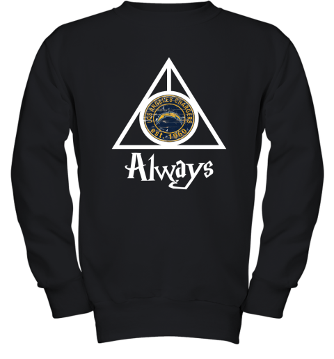 Always Love The Los Angeles Chargers x Harry Potter Mashup Youth Sweatshirt